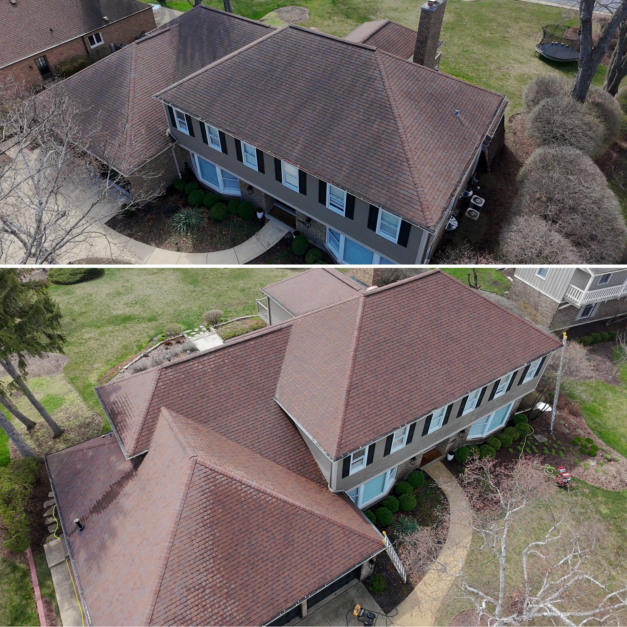 Roof soft washing — Northbrook Clean Team