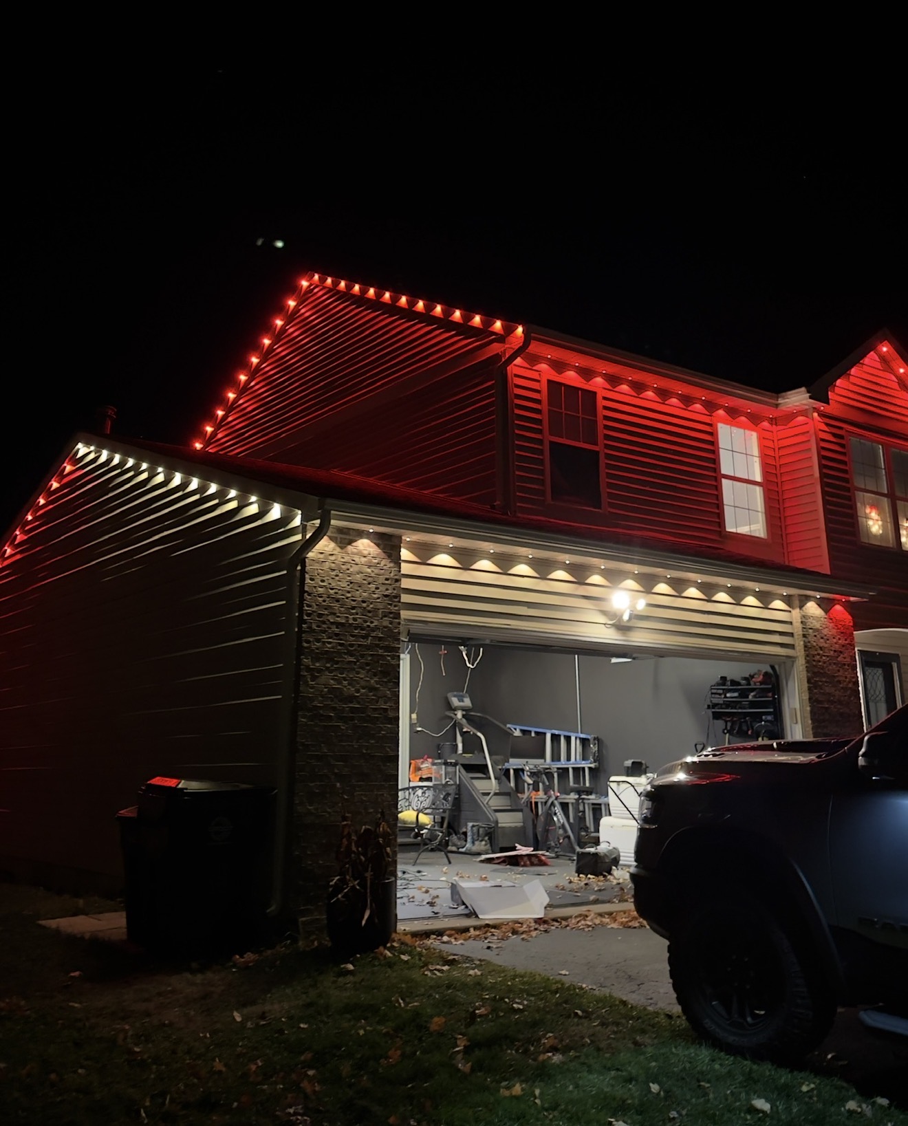 Permanent outdoor lights installation — Northbrook Clean Team